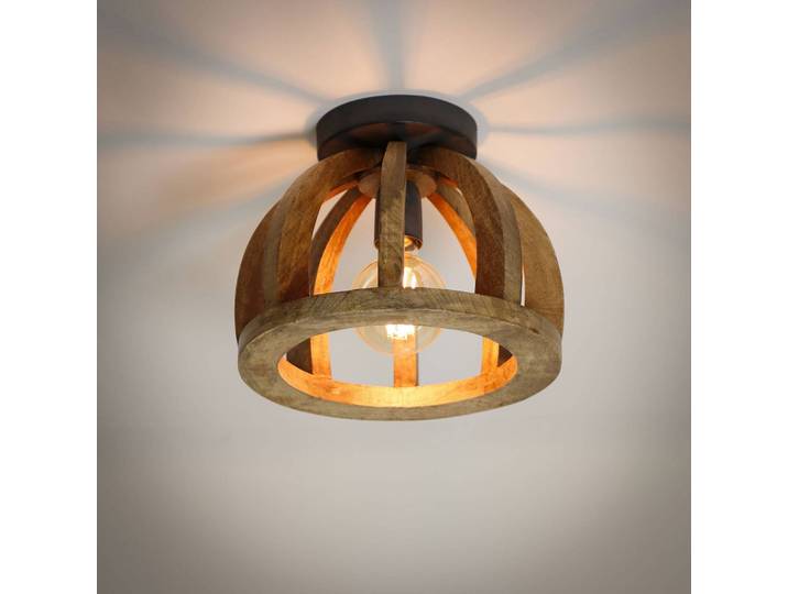 ZIJLSTRA Deckenlampe Vesterland, dimmbar, Holz hell, für Wohn- / Esszimmer, Holz, Deckenlampe