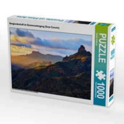 CALVENDO Puzzle Berglandschaft im Sonnenuntergang (Gran Canaria) 1000 Teile Lege-Größe 64 x 48 cm Foto-Puzzle Bild von Sandra Schänzer