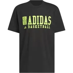ADIDAS Herren Shirt BASKETBALL GRAPHIC, Größe M in Schwarz Schwarz