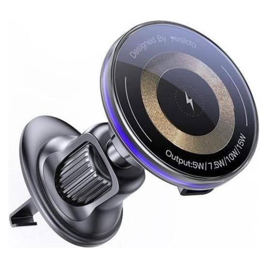 Yesido 15W Air Outlet Car MagSafe Magnetic Wireless Charging Holder (YESIDO)