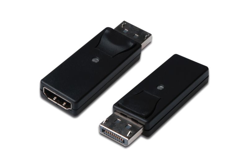 DIGITUS Displayport Adapter DP zu HDMI-A St./Bu. Verriegelung DB-340602-000-S