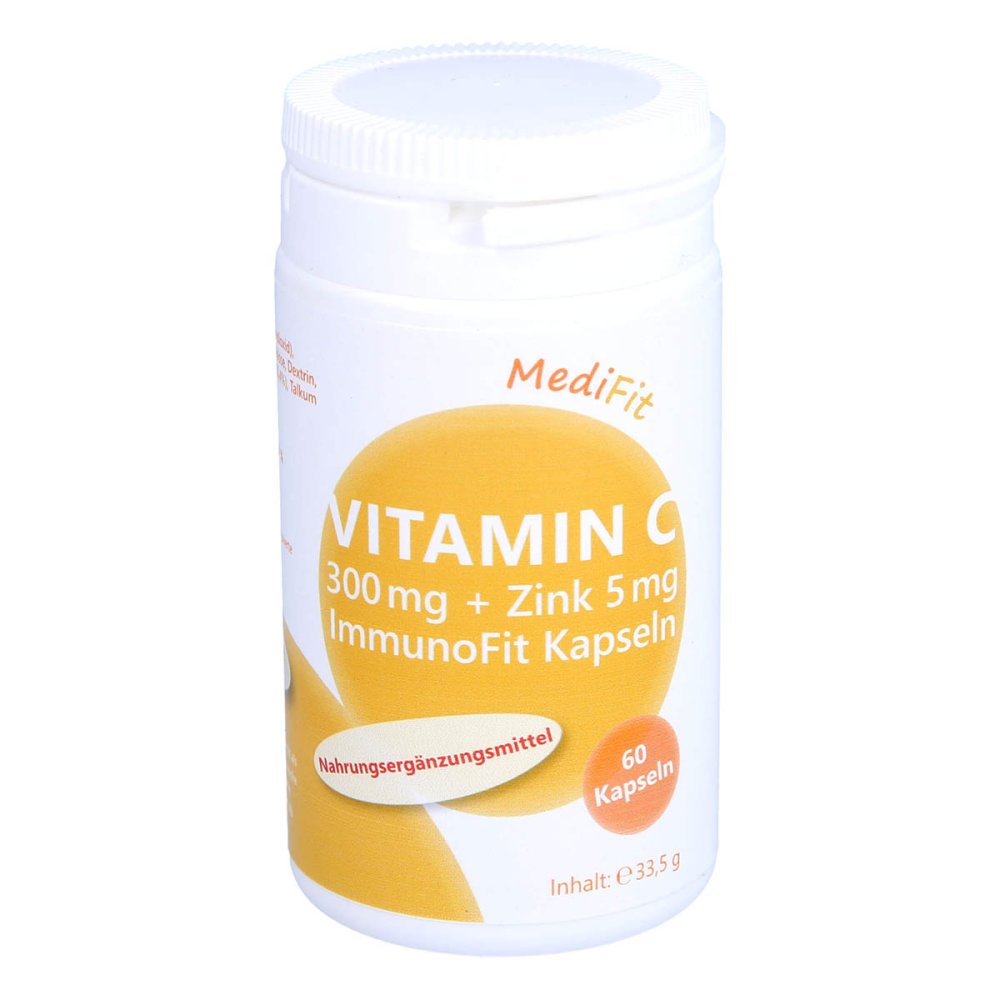 ApoFit Medizin- und Naturprodukte GmbH Vitamin C 300 mg+Zink 5 mg Immunofit Kapseln 11668422