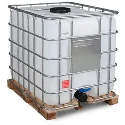 Recobulk IBC Container, Holz-Palette, 1000 Liter, Öffnung NW225, Auslauf NW50