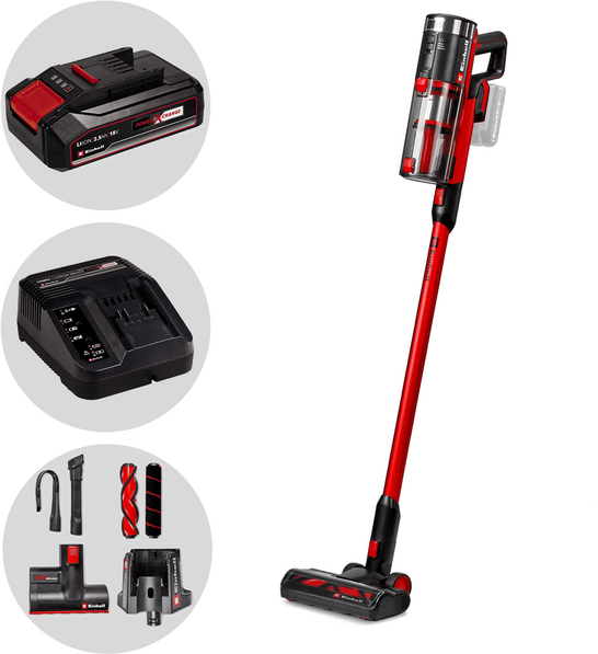 Einhell TE-SV 18/270 Li Akku-Staubsauger und Akku-Stielstaubsauger  18 V / 2,5 Ah