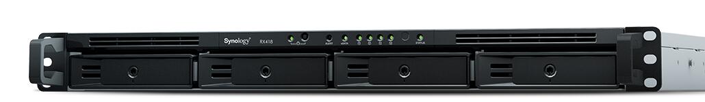 Synology Erweiterungseinheit 4 Einschübe 1HE (RX418)