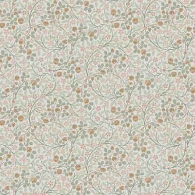 William Morris at Home Clover Spring Peony & Sage Wallpaper - N/A