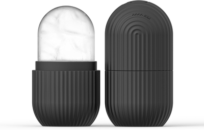 Modern Mode Marketplace Silicone Ice Roller For Face Depuffing And Cooling Skin Care black