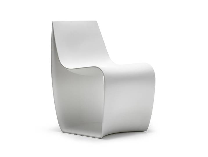 MDF ITALIA chaise SIGN (Blanc Opaque - Polyéthylène)