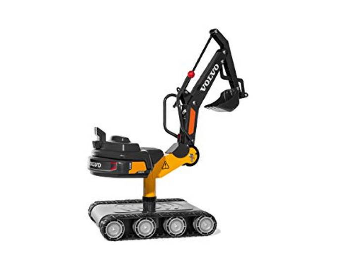Rolly Toys rollyDigger XL Volvo Sitzbagger (Sandspielzeug, Farbe schwarz/gelb, für Kinder von 3-8 Jahre) 513222