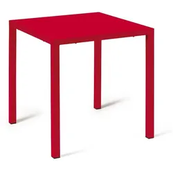 Gartentisch Quatris 70x70x75 cm rot