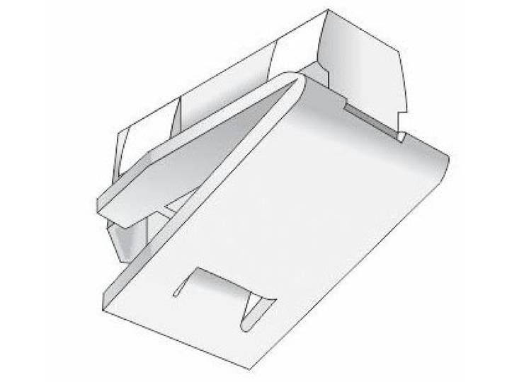 Feststeller HINNO hinno-stop HS01 Gr. 1, transparent, B:0,73cm H:2cm L:0,48cm, Kunststoff, Gardinenbefestigungen, Feststeller, HINNO Clic-Feststeller