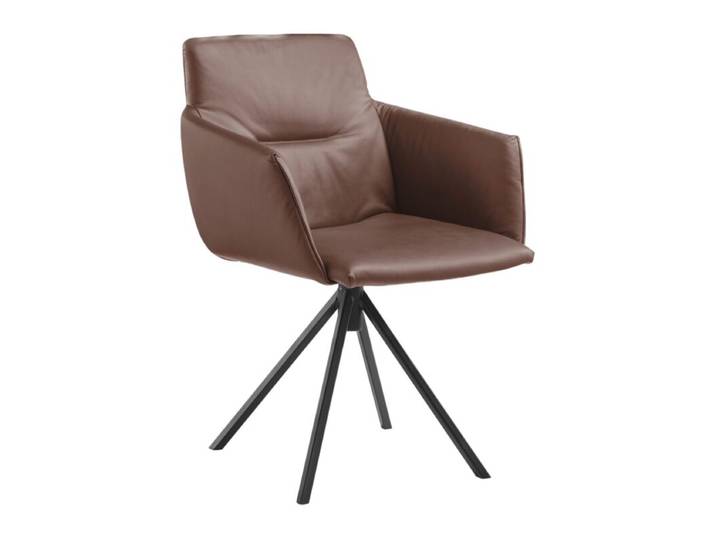 Musterring JustB! SP500 Armlehnstuhl in Leder mit Stativgestell