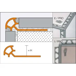 Schlüter Systems RONDEC-PRO Innenecke PVC hellbeige Höhe: 6 mm