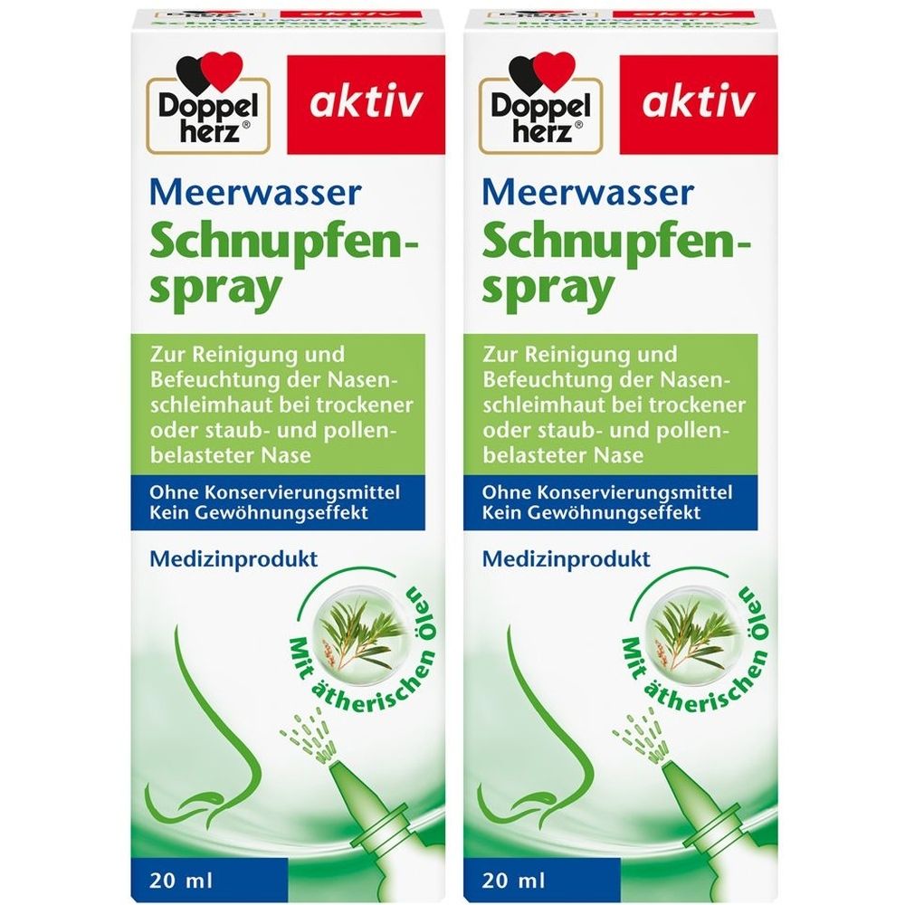 Doppelherz Meerwasser Schnupfenspray 2x 2x20 ml Spray