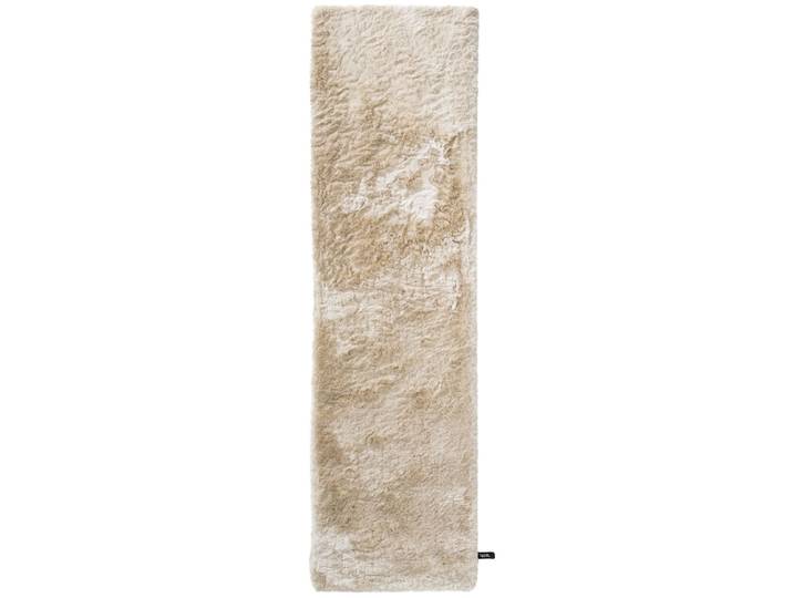 Tapis à poils longs beige 80x300