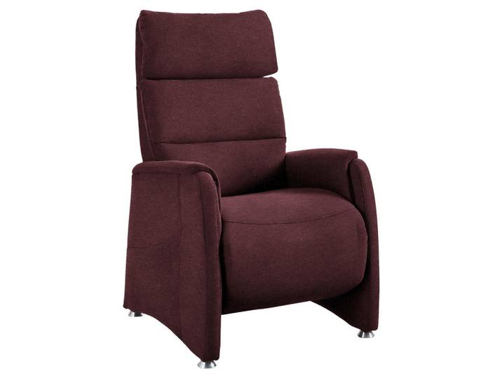 Cantus Fernsehsessel, Bordeaux, Metall, 69x111x83 cm, Goldenes M, Relaxfunktion, Wohnzimmer, Sessel, Fernsehsessel