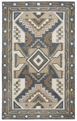Alora Decor Ryder Ivory, Beige, and Grey Hand-tufted Southwestern Wool Rug