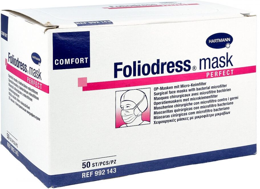 Foliodress mask Comfort perfect grün Op-masken 50stk