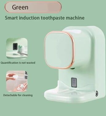 Uplift Essentials Automatic Wall Mounted Toothpaste Dispenser With Touchless Sensor And Adjustable Modes green