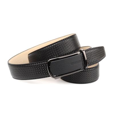 Ledergürtel ANTHONI CROWN, Herren, Gr. 85, schwarz, Rindsleder, Gürtel Ledergürtel