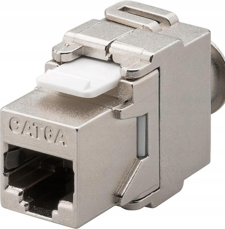 MicroConnect KEYSTONE-10 RJ-45 Keystone module, Cat6a, 500 MHz, grijs