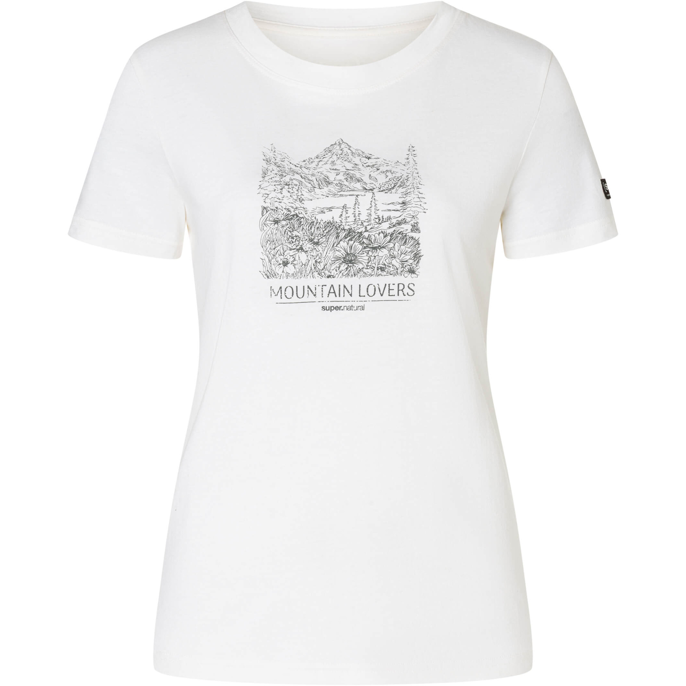 Super.Natural Mountain Lovers C Damen T-Shirts weiss Größe M Lifestyle Hautfreundlich Merinowolle