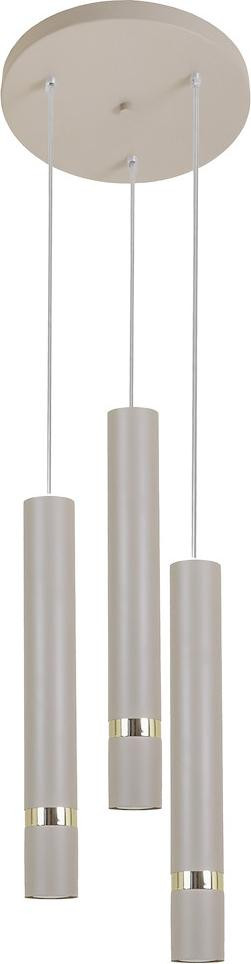 Milagro JOKER Milagro Moderne Ronde Hanglamp met Gouden Accenten en 3x GU10