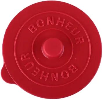 Multicon Wholesale Hub Round Creative Water Cup Lid, Simple Silicone Rubber Cover With Concave Embossed Letters, Leak Proof red