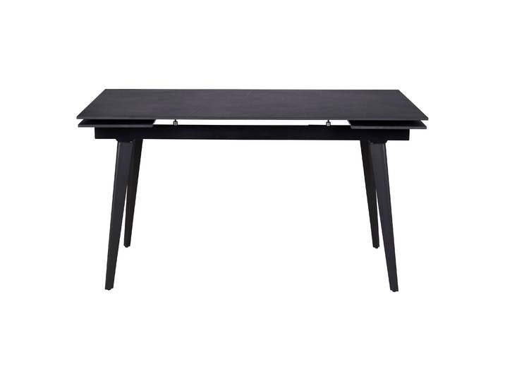 Table repas céramique noir 140cm avec allonges