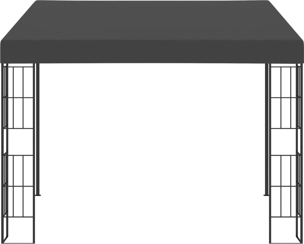 vidaXL Wandtuin Paviljoen Antraciet met Doek, 3 x 3 meter