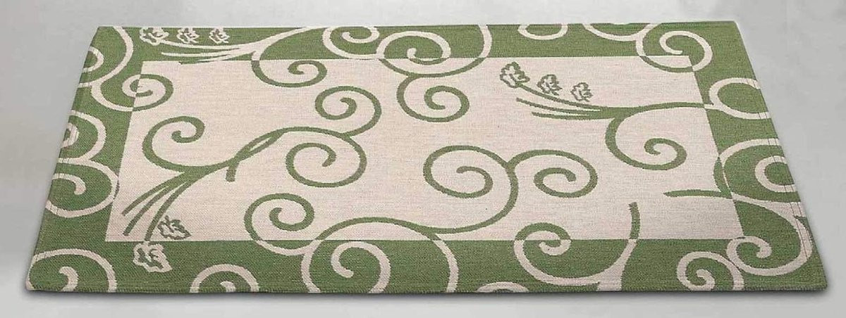 Chenille Tapijt Jacquard Bordeaux - 100 x 150 cm