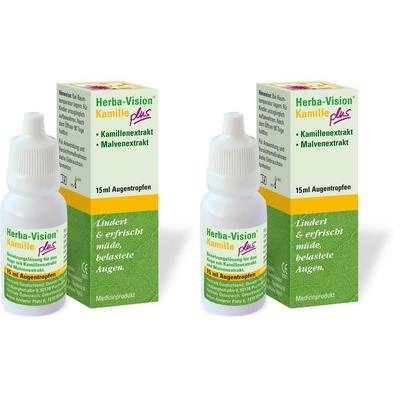 Herba-Vision Kamille plus Augentropfen 2x 2x15 ml