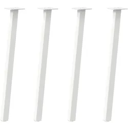 Helloshop26 - 4er-Set Konsolentischbeine 72 x 40 x 40 cm robust elegant modernes Design weißer Stahl