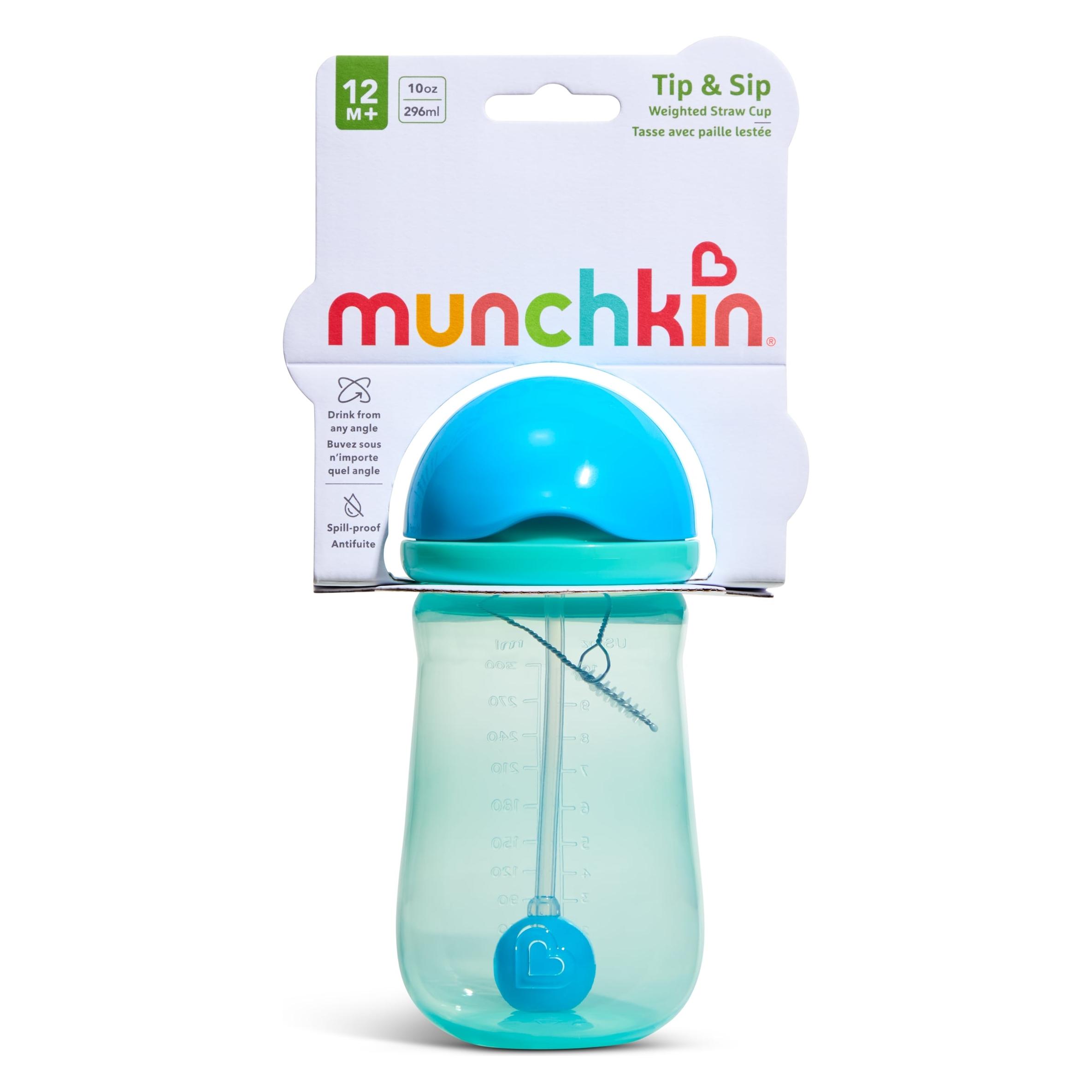 Munchkin - Tip & Sip Straw Cup - Pink - 296 ml (5019090906159)