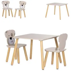Chipolino, Kinderstuhl + Kindertisch, Kinder Tischset Holztisch (Kinderstuhl, Kindertisch)