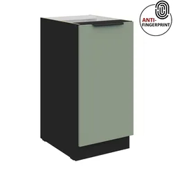 Küchen Unterschrank 40 Küche ARIA Aquamarin matt Anti Fingerprint Küchenzeile