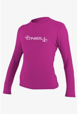 O'Neill s Basic Upf 50+ Long Sleeves Sun Shirt in Fox Pink, Size Medium, Polyester/Spandex