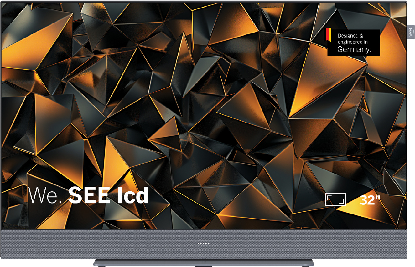 LOEWE We. SEE 32 Zoll LCD-TV, Full HD, Smart TV, HDR10, Dolby Atmos, 60W Soundbar, AirPlay, HDMI 2.1, schlankes Design