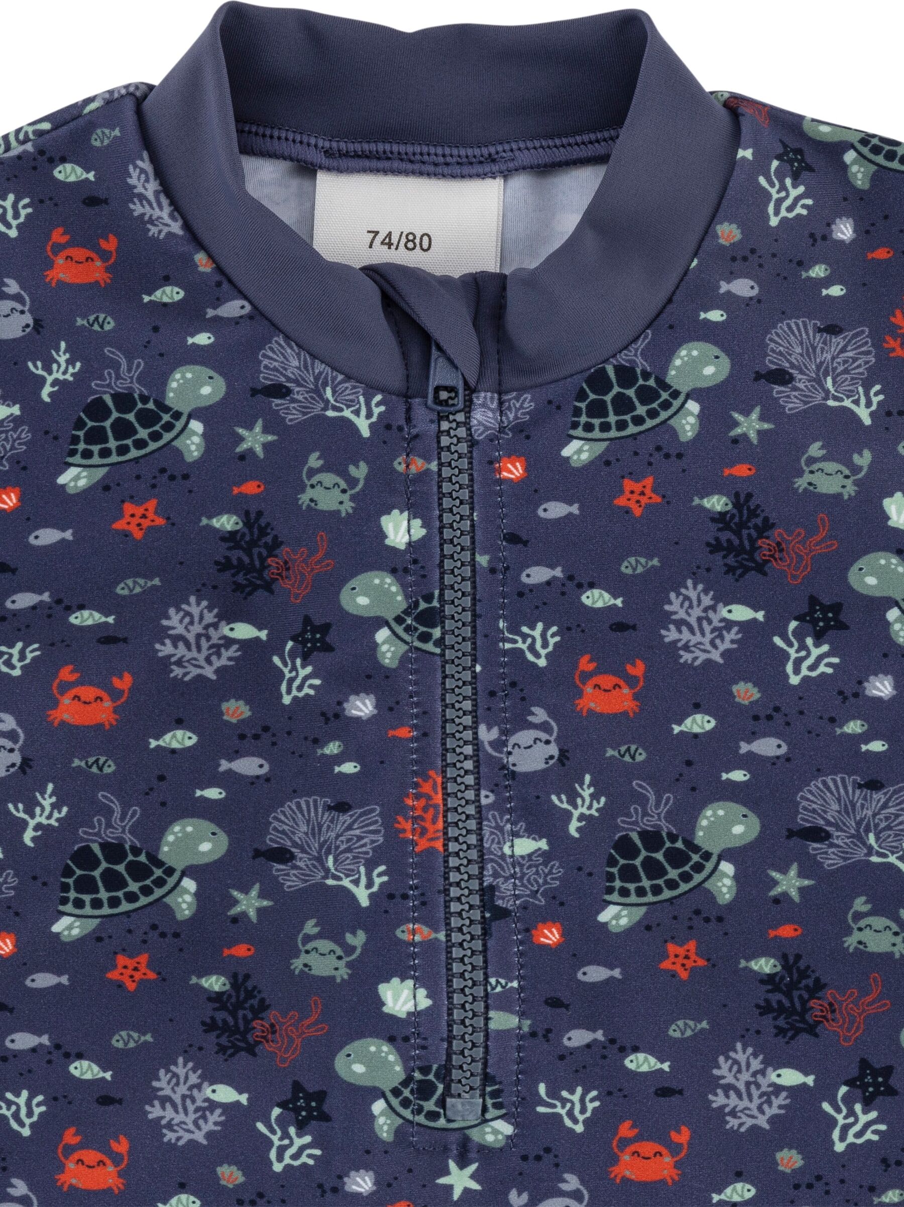 Schwimmanzug STERNTALER "Badeshirt langarm Unterwasser", Kinder, Gr. 68, Einheitsgröße, blau, Obermaterial: 82% Polyamid PA. 18% Elasthan EL., Badeanzüge Schwimmanzug