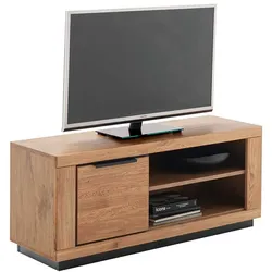 TV Board in Wildeichefarben MDF und Massivholz