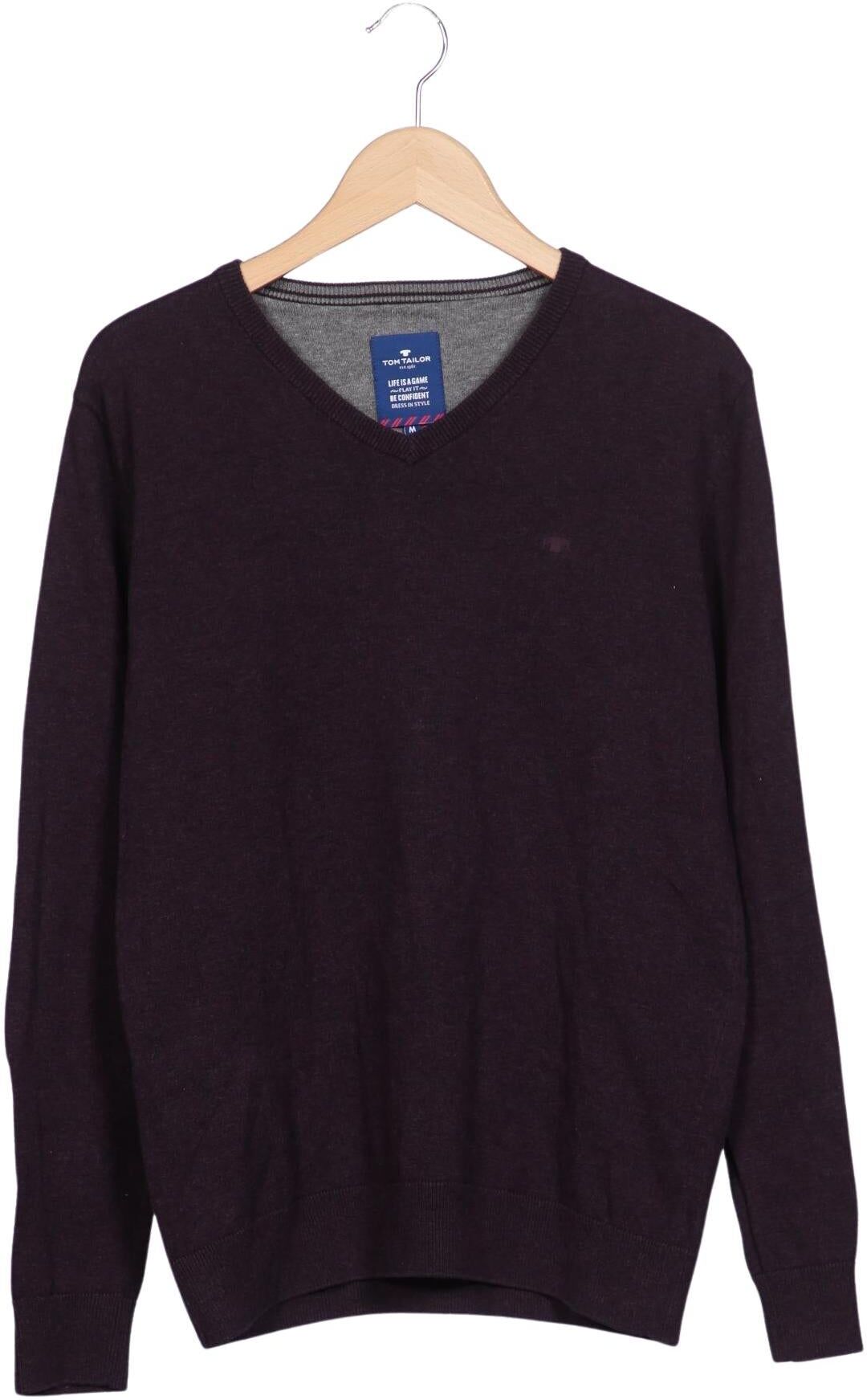 Tom Tailor Herren Pullover, Lila, Gr. M, Baumwolle - Second Hand