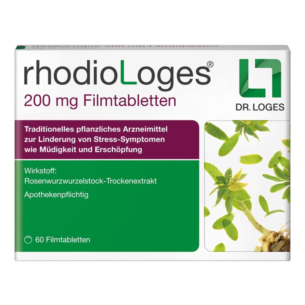 Dr. Loges + Co. GmbH rhodioLoges 200 mg - Rosenwurz Filmtabletten 14006242