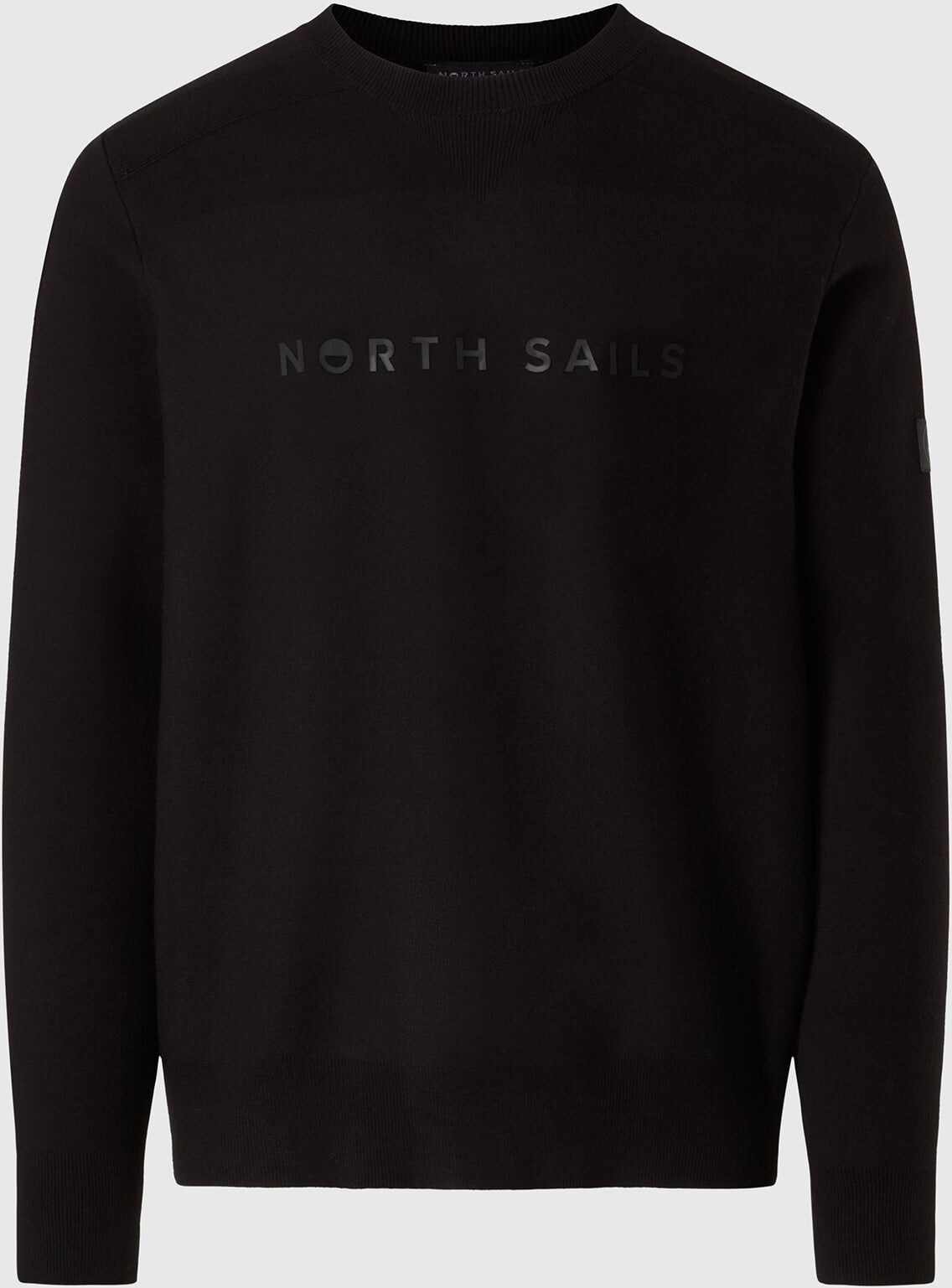 North Sails Viskosepullover mit 3D-Schriftzug Black L
