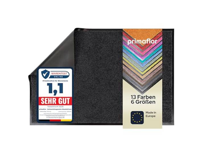 Primaflor Schmutzfangmatte Clean 40 x 60 cm Schwarz