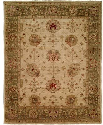 KALATY Traditional Multi-Colored Hand-Knotted Wool Area Rug