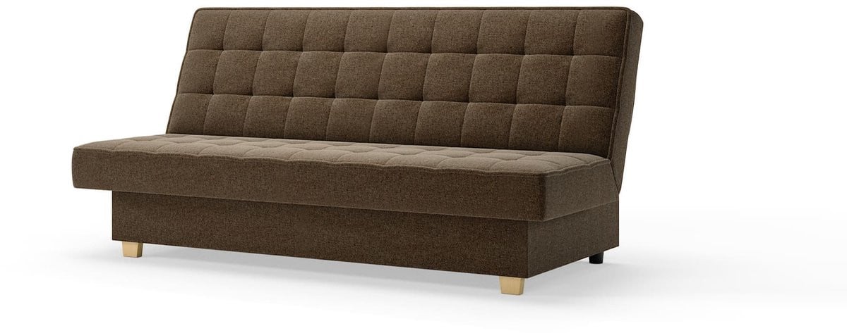 Moderne 3-zits slaapbank met slaapfunctie Belfi Twist 06 - Lichtbruin