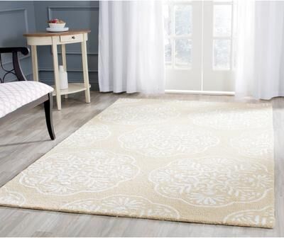 SAFAVIEH Handmade Bella Dinah Modern Floral Wool Rug
