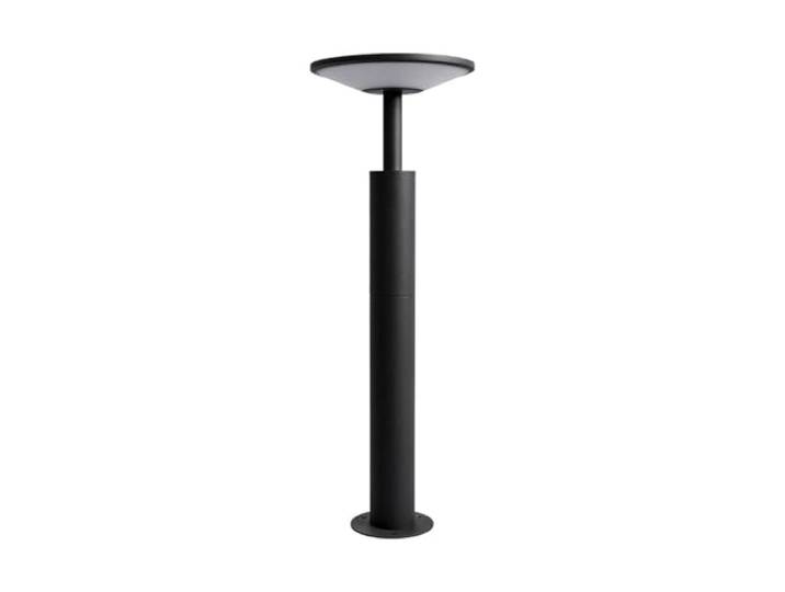 Lucande LED Eclairage Exterieur Fenia (Moderne) en Noir Aluminium\, Luminaire Lampe Jardin Borne Lumineuse