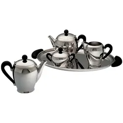Alessi Bombé Zuckerspender, Vorratsbehälter, Schwarz