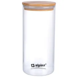 Alpina - Glasbehälter s Deckel 1250 ml 10 x 21 cm
